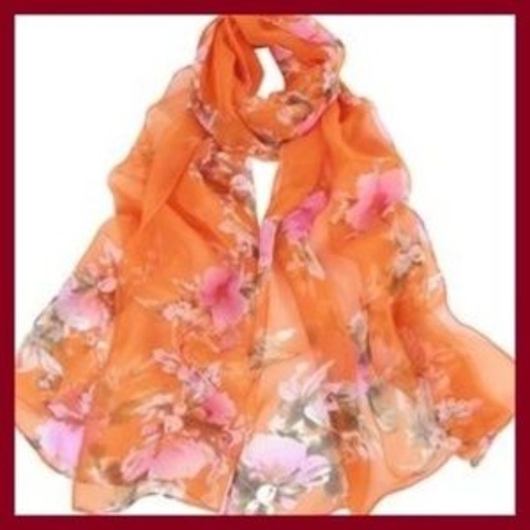 Printed Floral Scarf - Picture 2 of 3